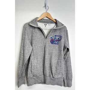 Tailgate Florida University‎ Quarter Zip Sweater Mens Medium Gray Pullover